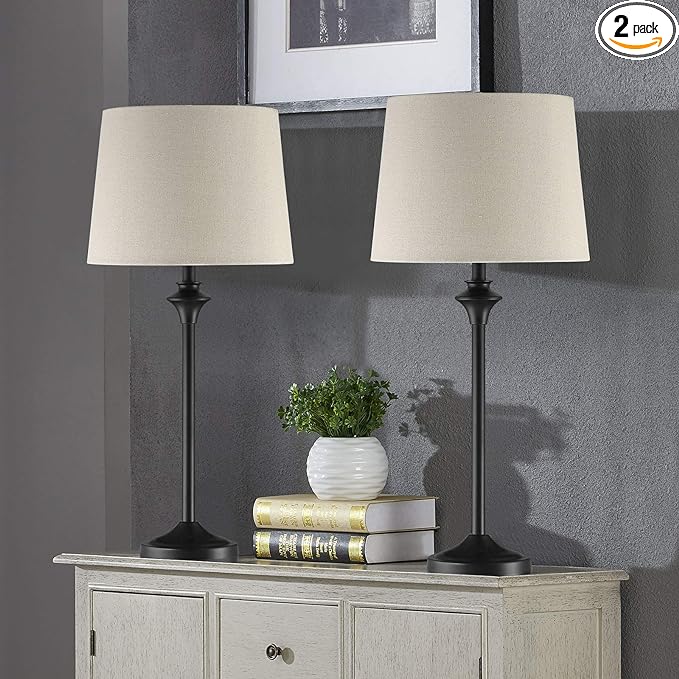Modern Industrial Table Lamps Set of 2