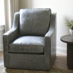 Custom Leather Swivel Chair