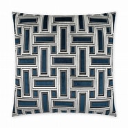 Brix 24x24 Down Pillow- Sapphire